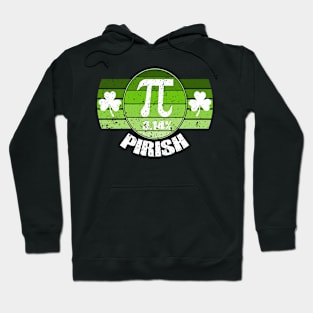 Retro St Patricks Pi Irish Day 3.14 Irish Math Geek Teacher Hoodie